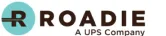 ROADIE logo with teal circle and black lettering, indicating a UPS company subsidiary service.