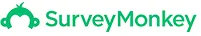 SurveyMonkey logo featuring green monkey head icon beside company name on white background.