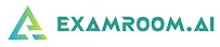Examroom.ai logo featuring green and blue triangle design on white background with text next to it.