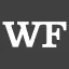 WF logo in white serif font on dark background.