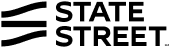 State Street logo with three horizontal lines and company name in black text on white background.