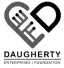 Daugherty Enterprises Foundation logo featuring heart shaped design with fork and spoon incorporated elements.