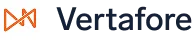 Vertafore company logo with orange geometric symbol and dark blue text on white background.