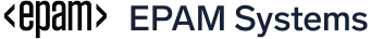 EPAM Systems company logo with epam text in black on white background.
