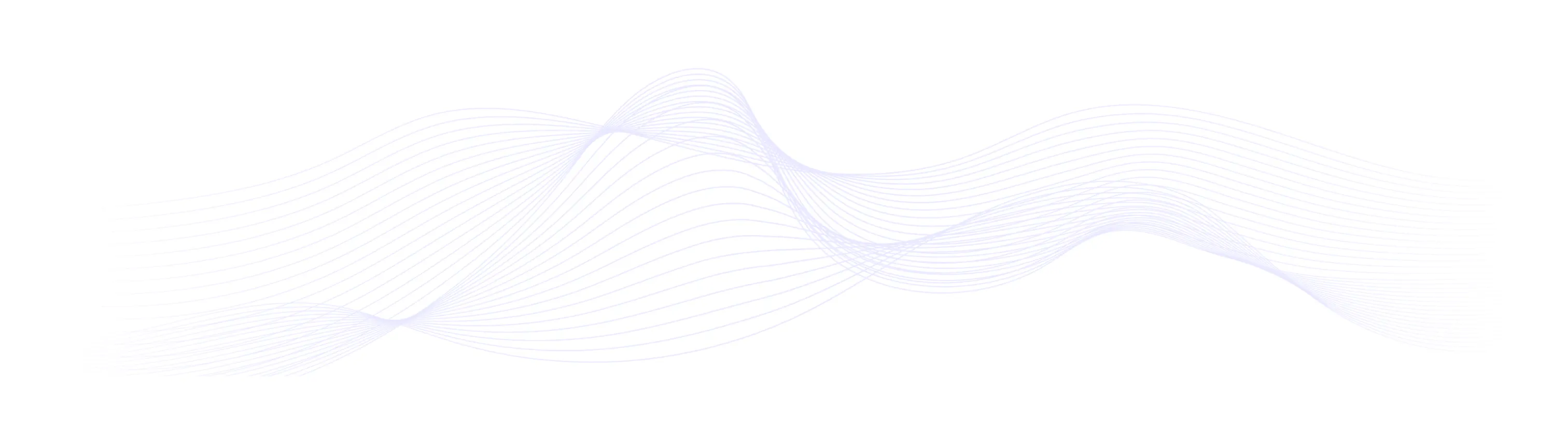 Wavy lines in light purple on a white background creating an abstract pattern design element.