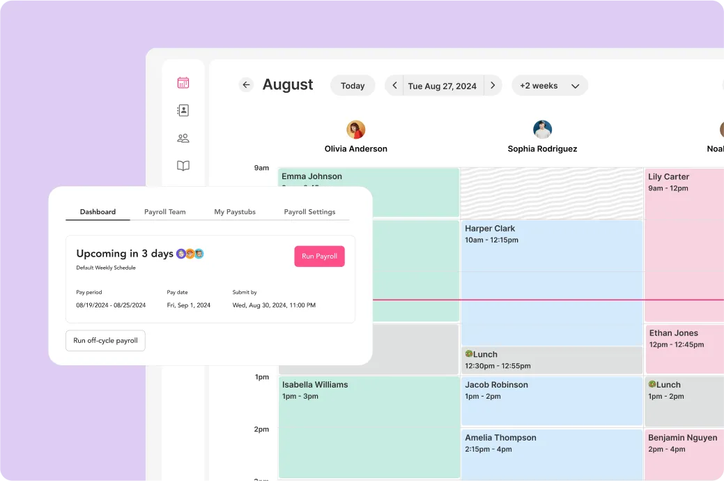 A salon booking platform's email campaign interface with a promotion for 20% off beauty services and an attached image.