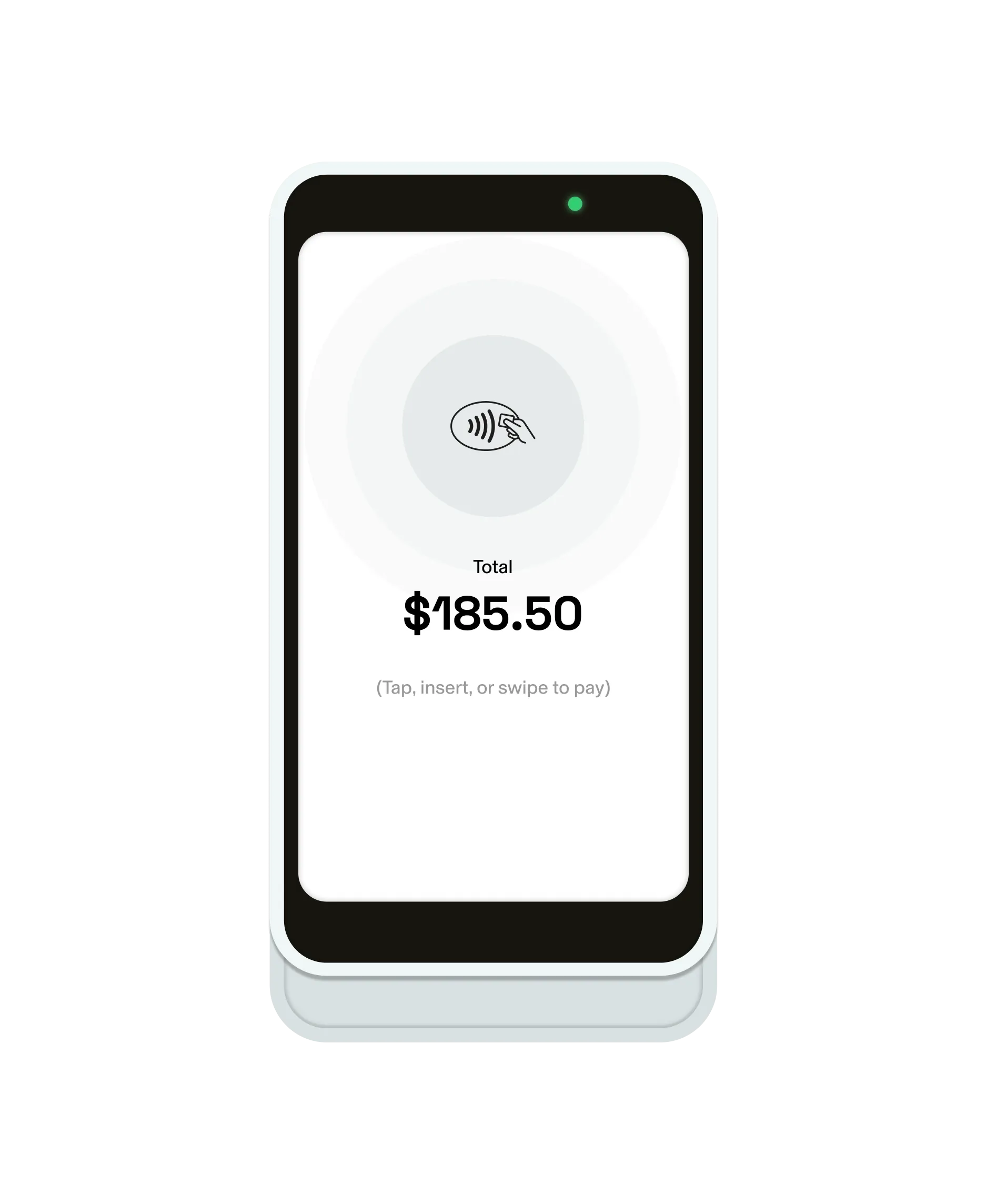 GlossGenius Pro Reader as part of the esthetician POS system displaying a checkout total of $173.88.