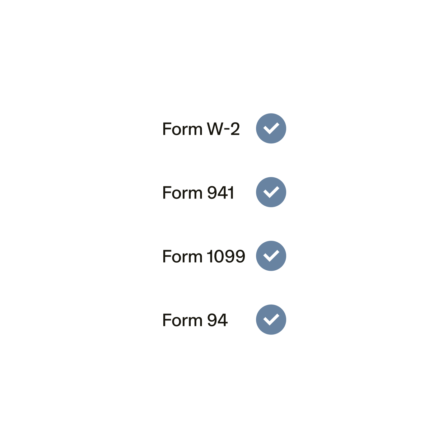Image of different tax forms selected