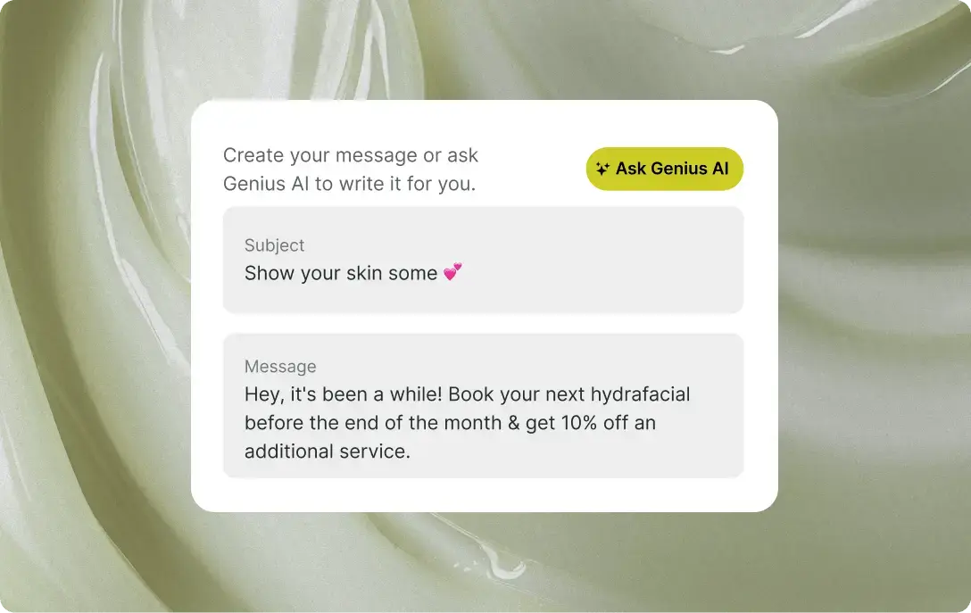 Client rebooking tools for spas