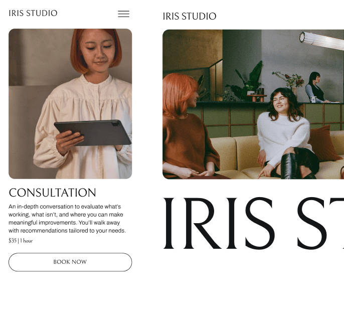 Screenshot of two side-by-side mobile screens, one featuring the Genius AI feature and the other featuring a Genius AI chatbot conversation