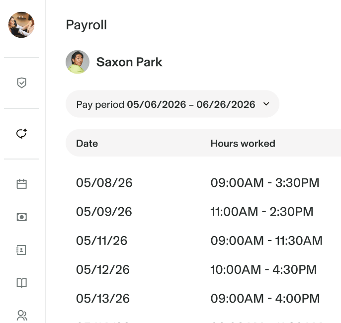 Screenshot of the GlossGenius Analytics feature screen displaying earnings and projections