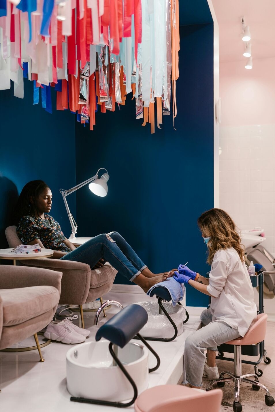 Woman Getting Her Toenails Done