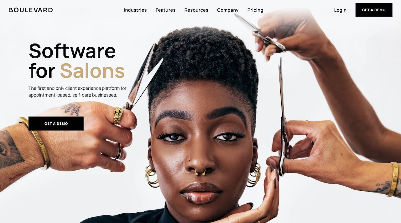 Boulevard tanning salon software with client experience features