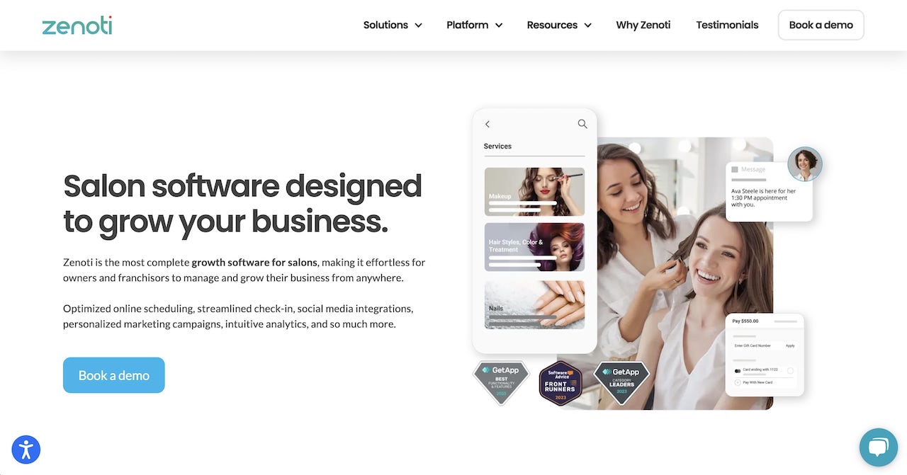 Zenoti salon software