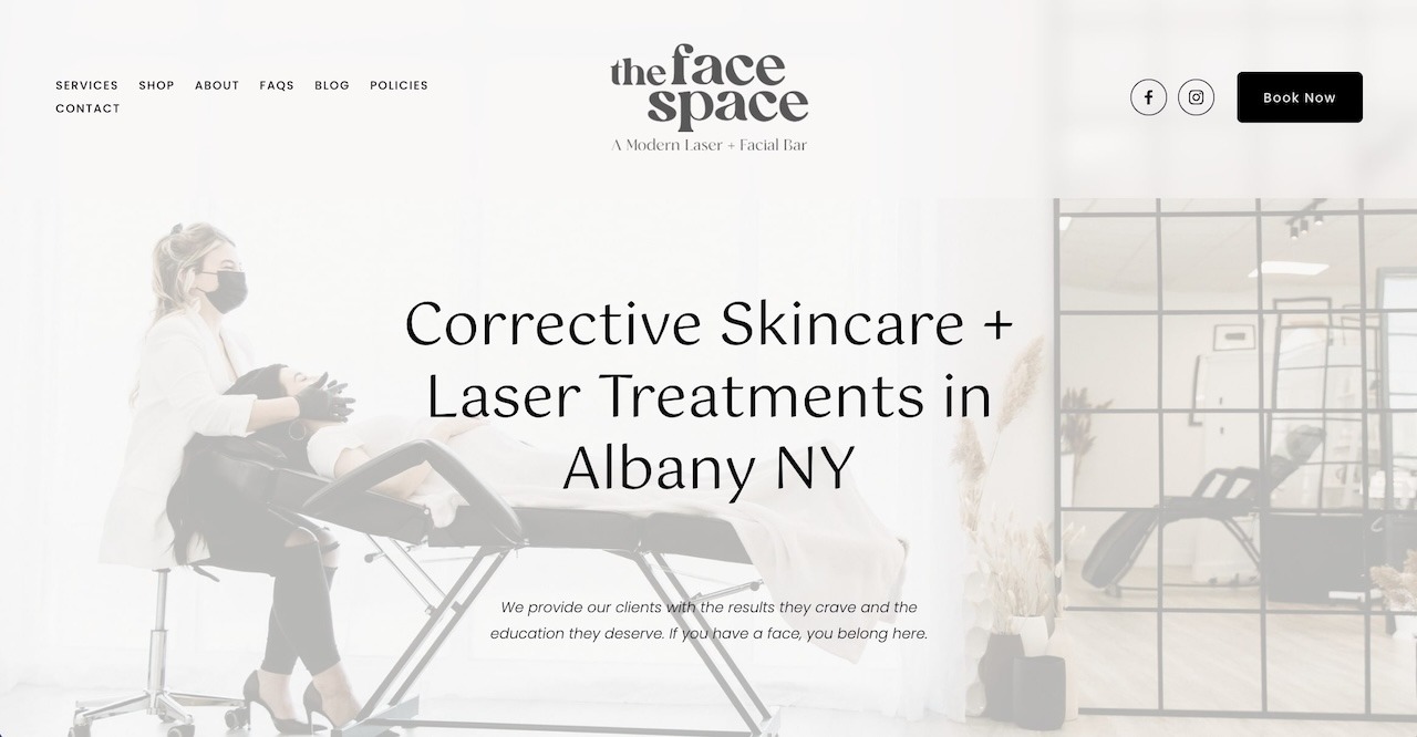 The Face Space website