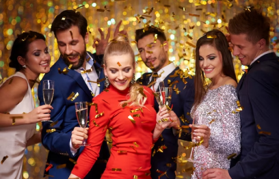 Group of People doing party