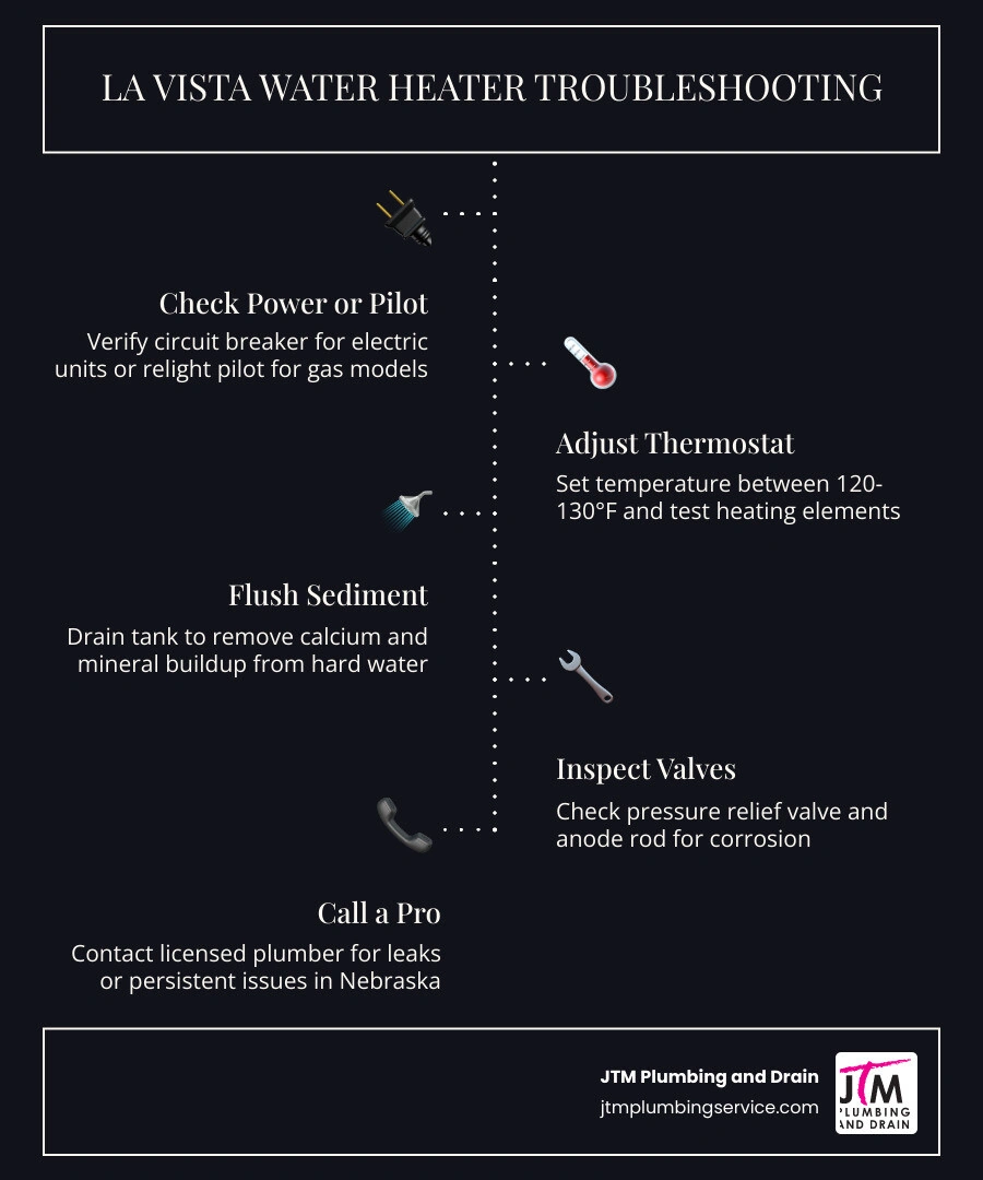 Water heater components and common failure points for La Vista homeowners infographic Water heater components and common failure points for La Vista homeowners infographic
