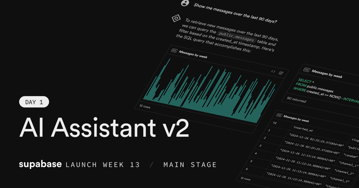 Supabase vector database powering semantic search in a smart application