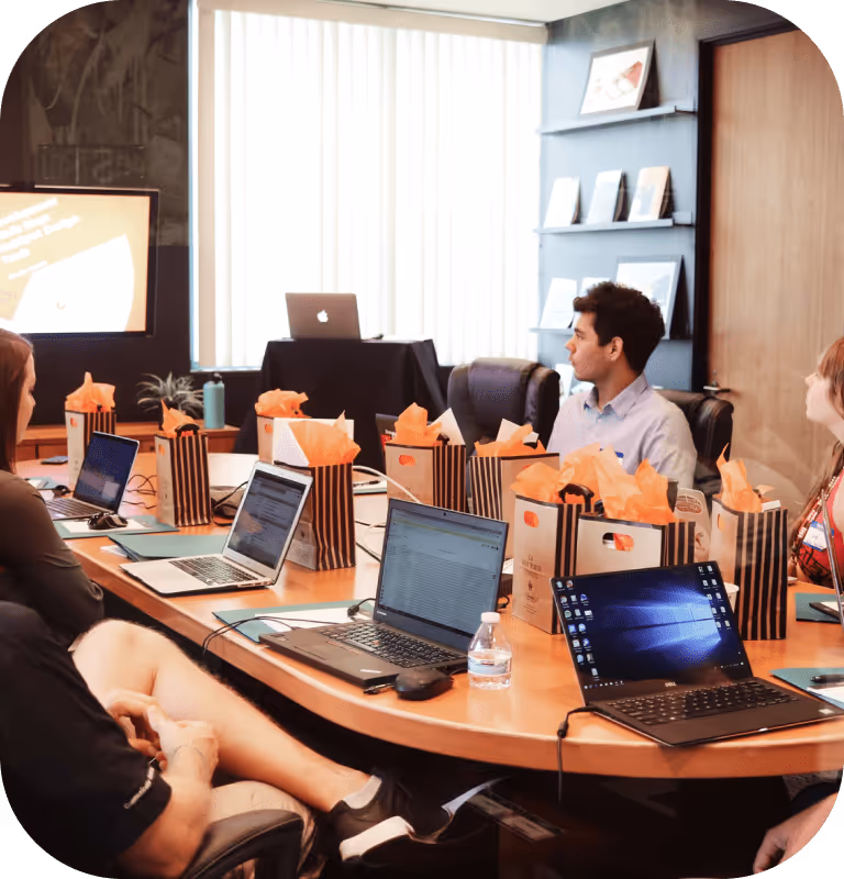 group of people in the office