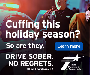 TxDOT impaired driving awareness campaign creative with multi-channel audience reach