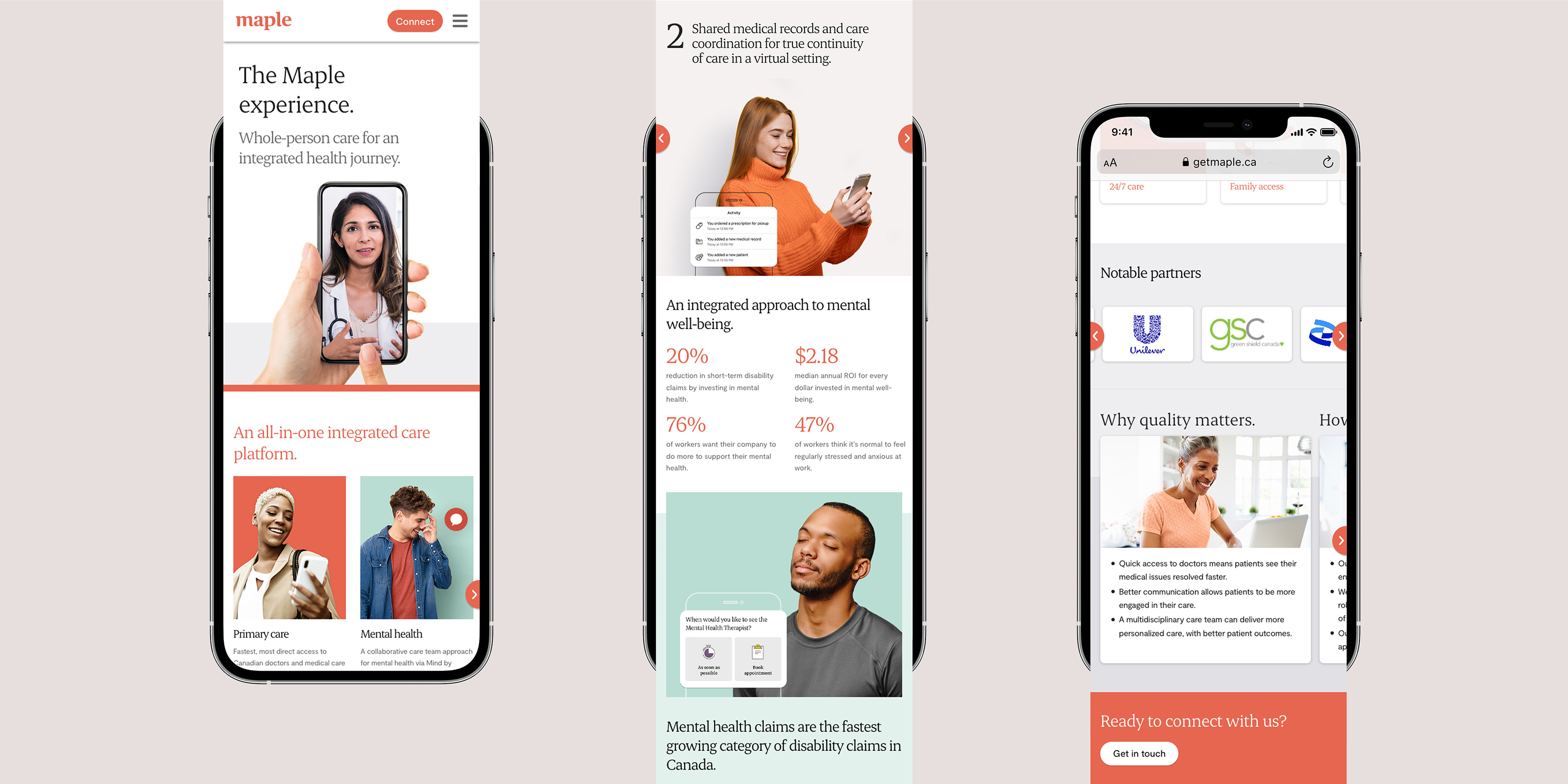 Mobile Website Mockup