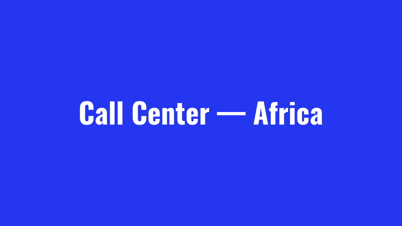 Call Center Systems — Africa