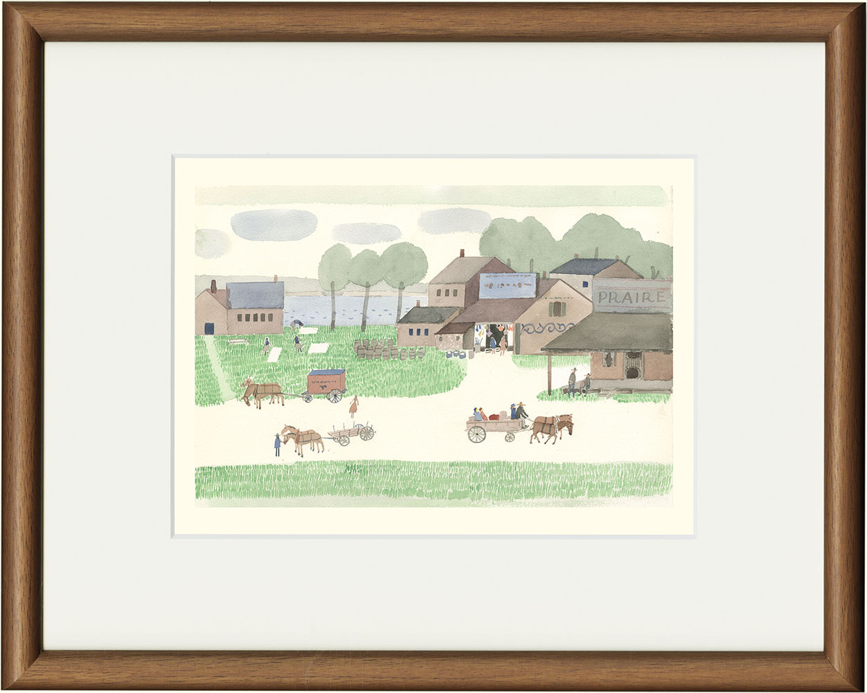 【希少品】安野光雅 マンリョウ 水彩画 複製版画 希少品】安野光雅 マンリョウ 水彩画 複製版画 希少品】安野光雅