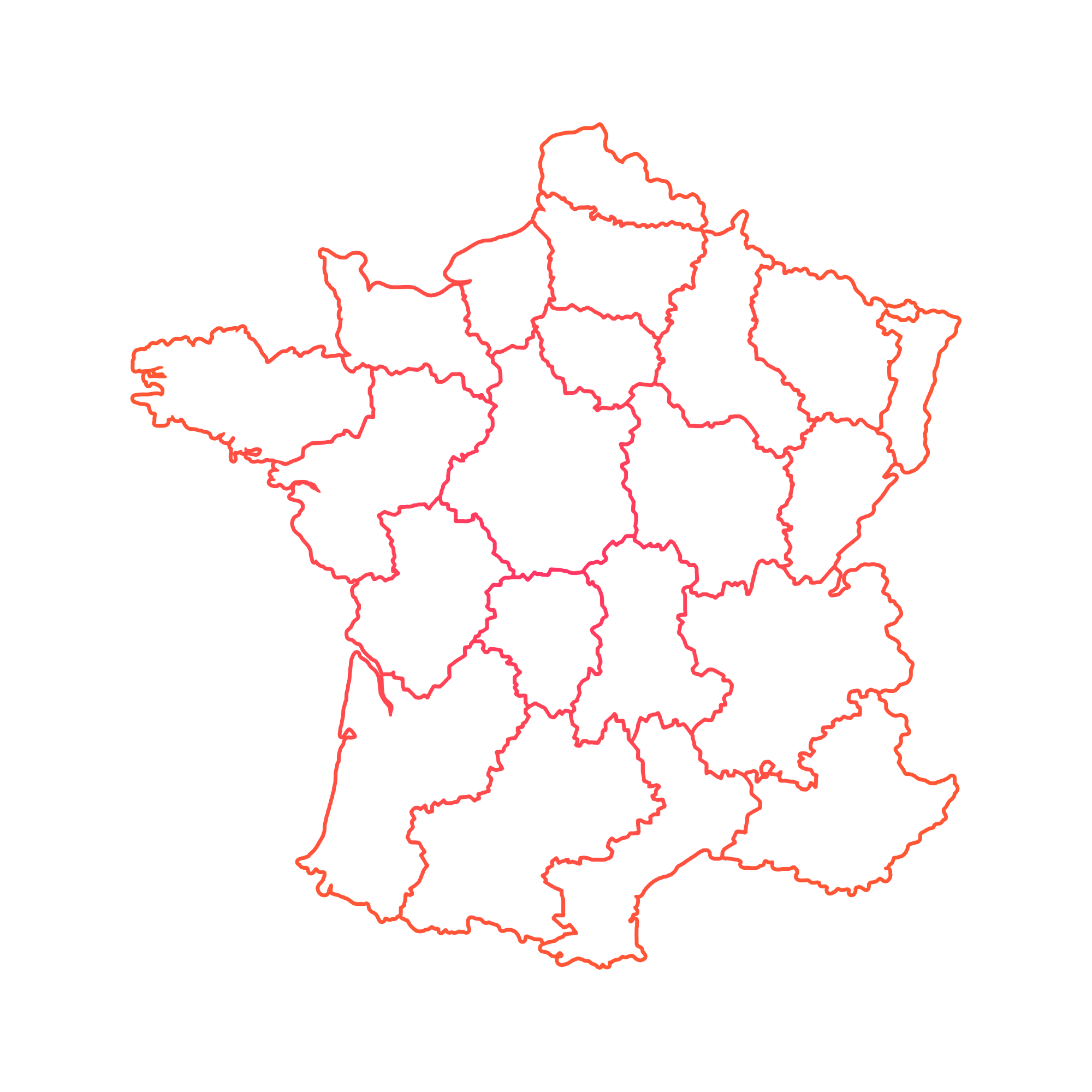 Carte de la France
