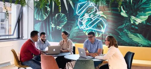 Office renovation of a coworking space Start it @KBC Antwerp