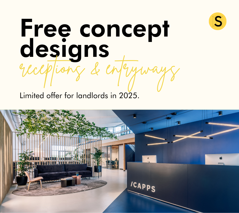 free concept designs for entryways abd receptions offered by Space Refinery to landlords in 2025