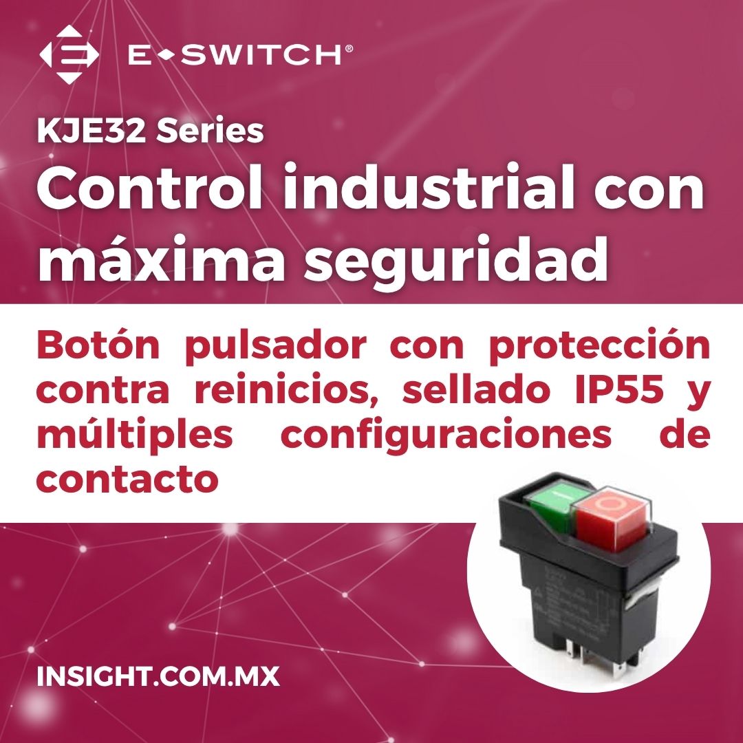 KJE32 Series – Botón Pulsador de Potencia para Ambientes Industriales Demandantes