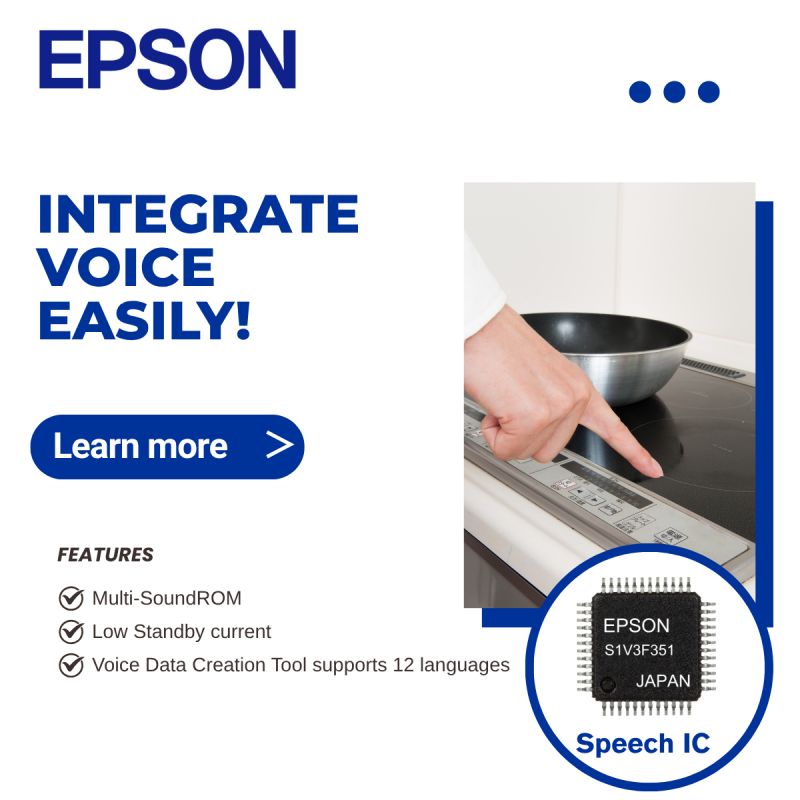 ¡Lleva la tecnología de control por voz a un nuevo nivel con el Speech IC de Epson!