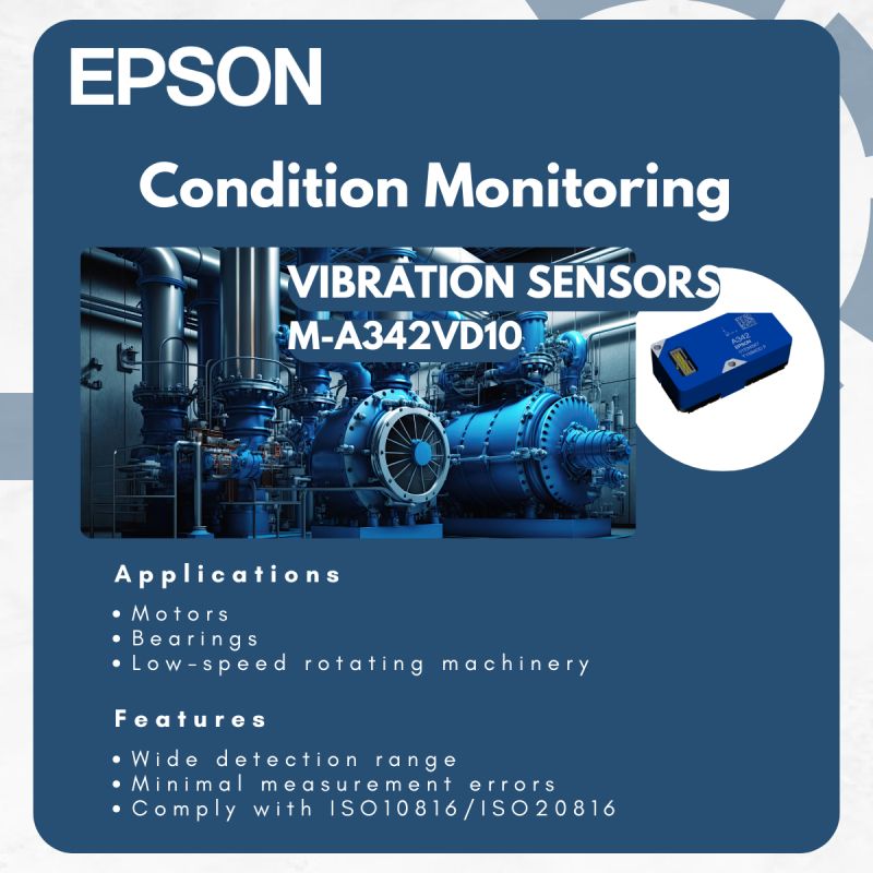 Sensores de vibración Epson: precisión digital para el monitoreo industrial