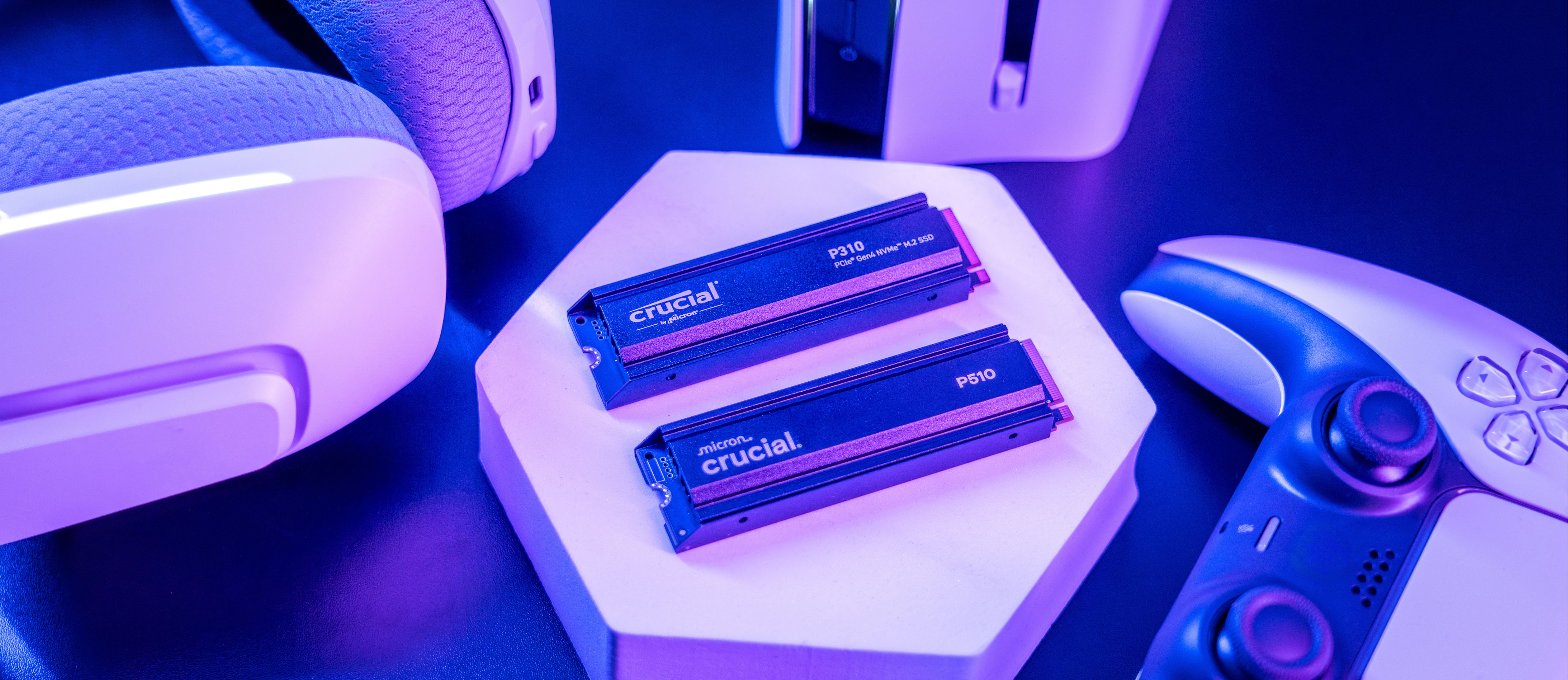 Crucial® P310 Gen4 NVMe™: Velocidad y capacidad diseñadas para los videojuegos modernos