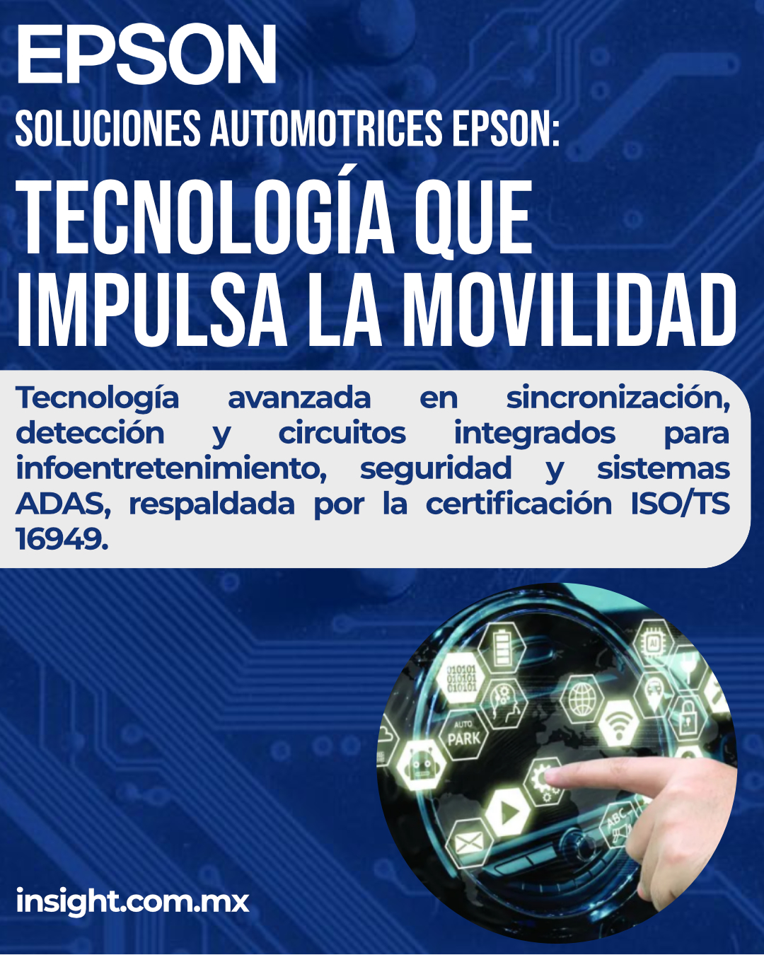 Soluciones automotrices Epson: tecnología de precisión para sistemas críticos