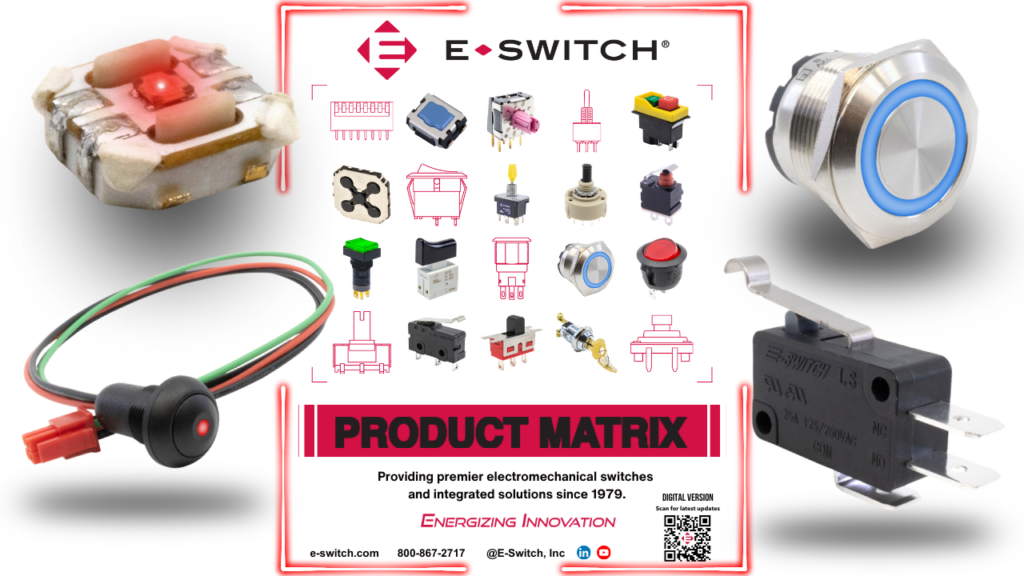 E-Switch: Innovación constante en soluciones de conmutación