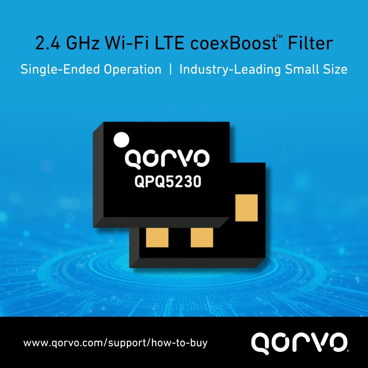 Qorvo QPQ5230 – Conectividad Wi‑Fi y LTE sin interrupciones
