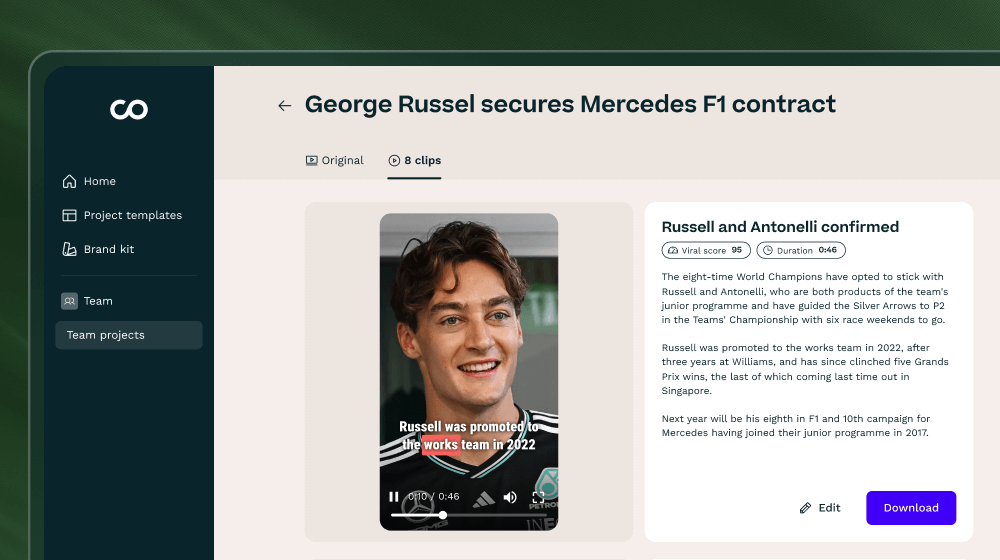 Viral Highlights generated by Milo