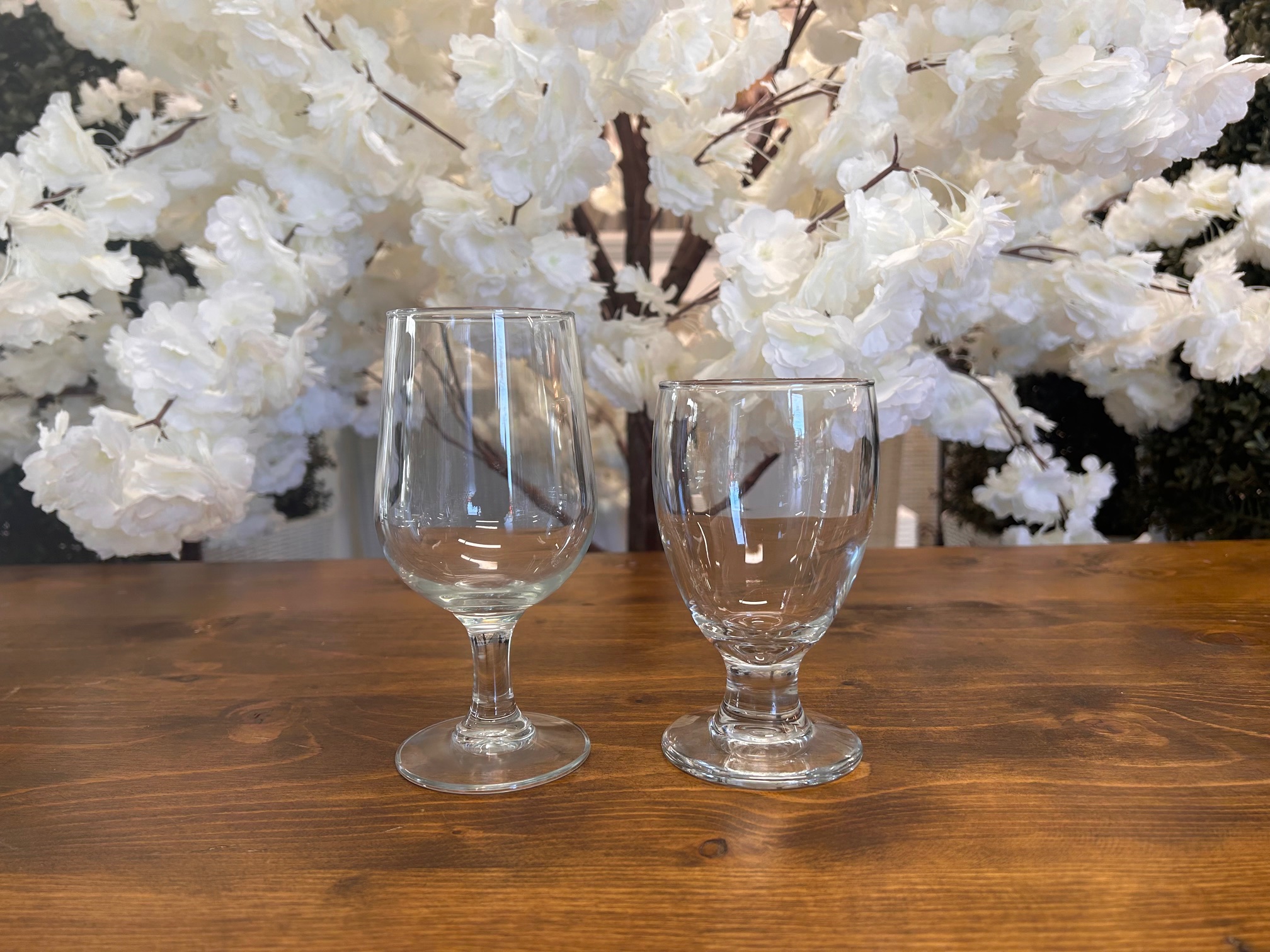 Goblet and Water Glass