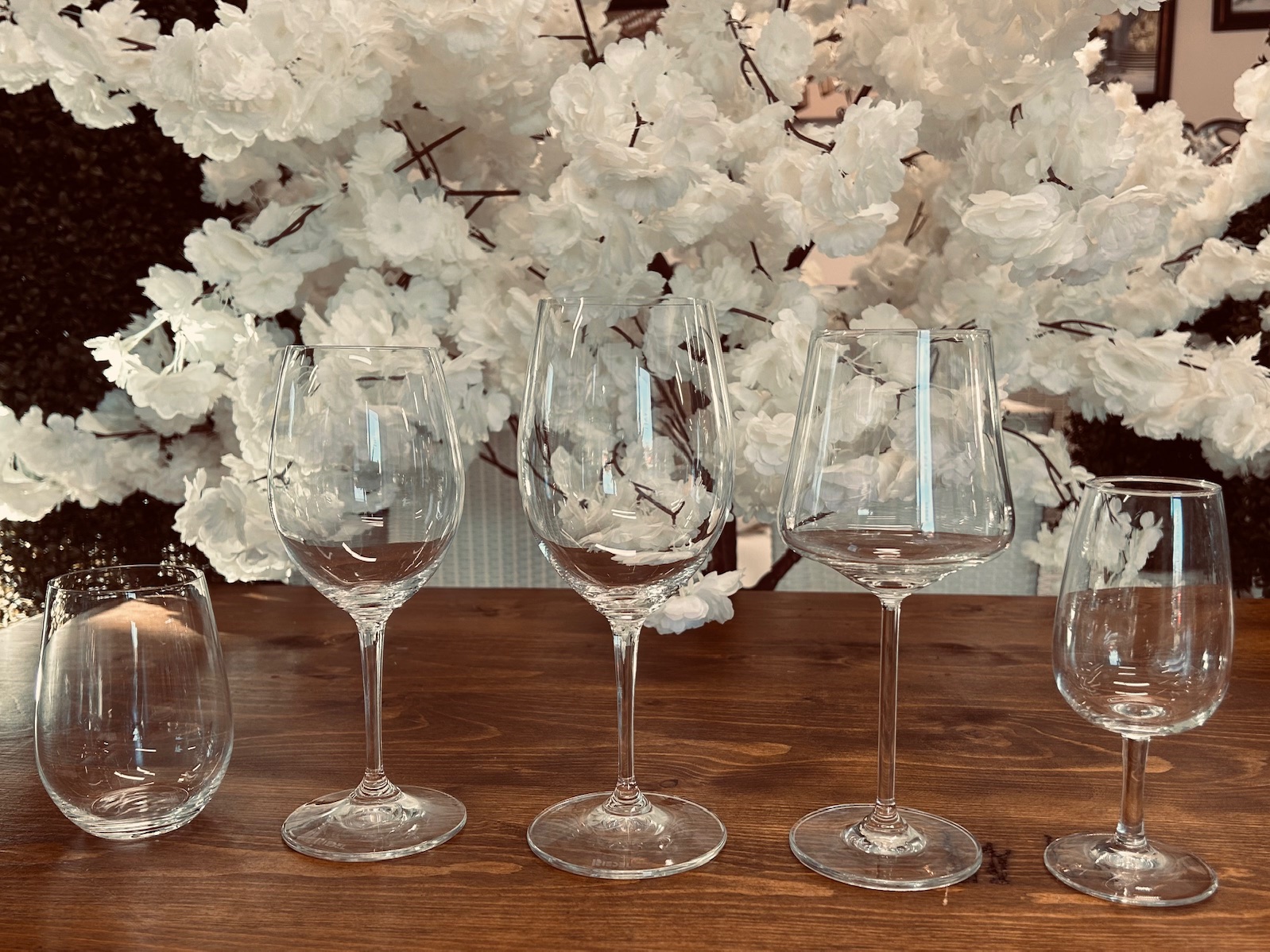 Fine Riedel and ISO Tasting Glass