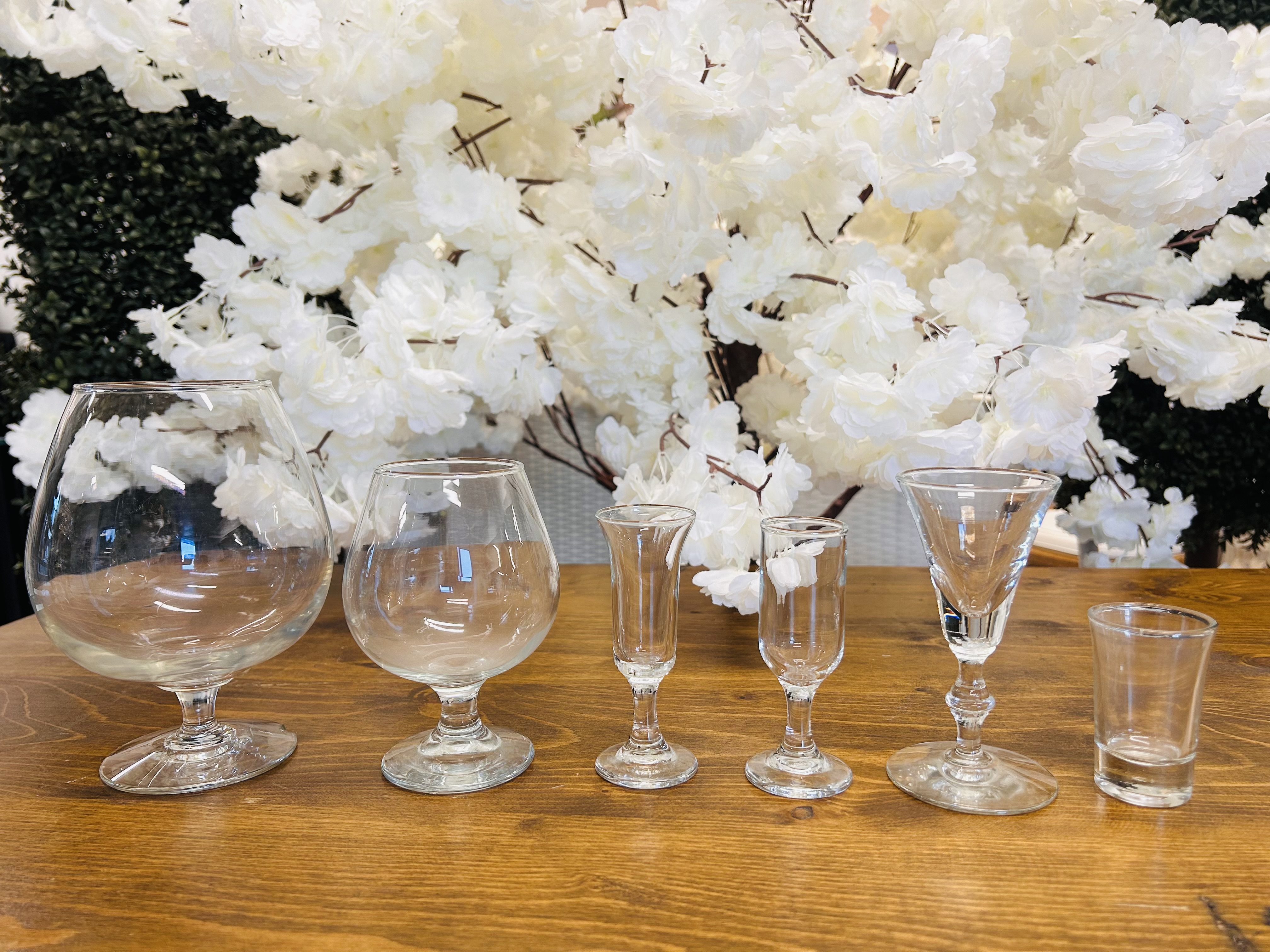 Brandy, Liqueur, Sherry, and Shot Glasses