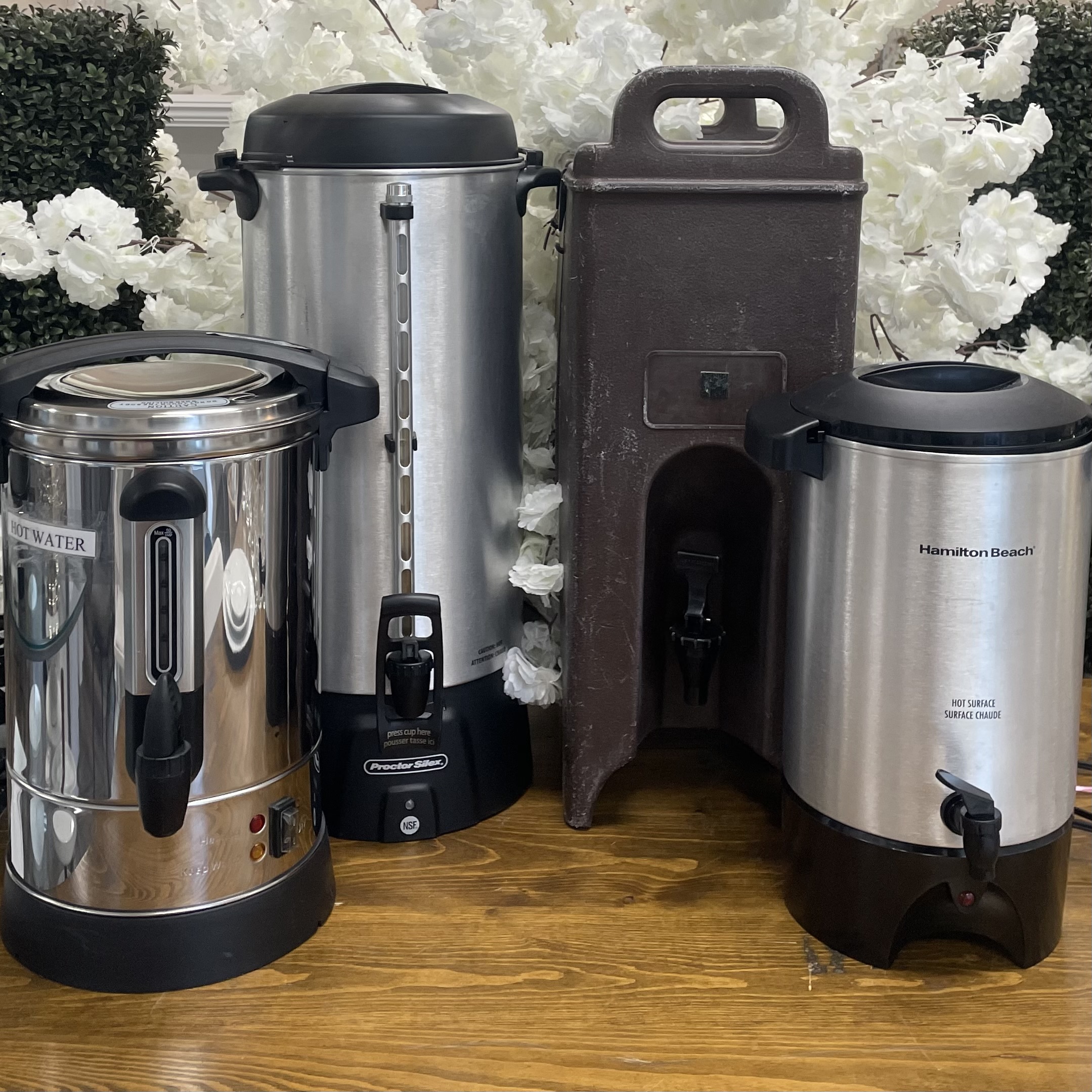 Coffee/Hot Water Urn and 100 cup Thermos