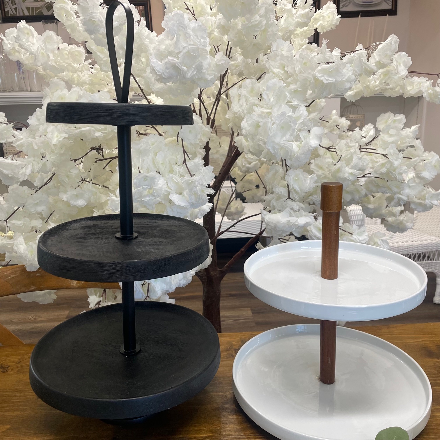 White 2 Tier Stand, or Black 3 Tier Stand