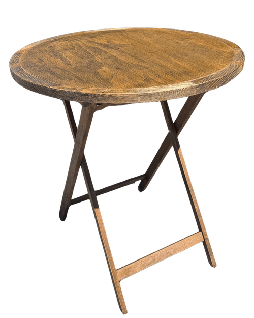 Antique Folding Farm Cocktail Table