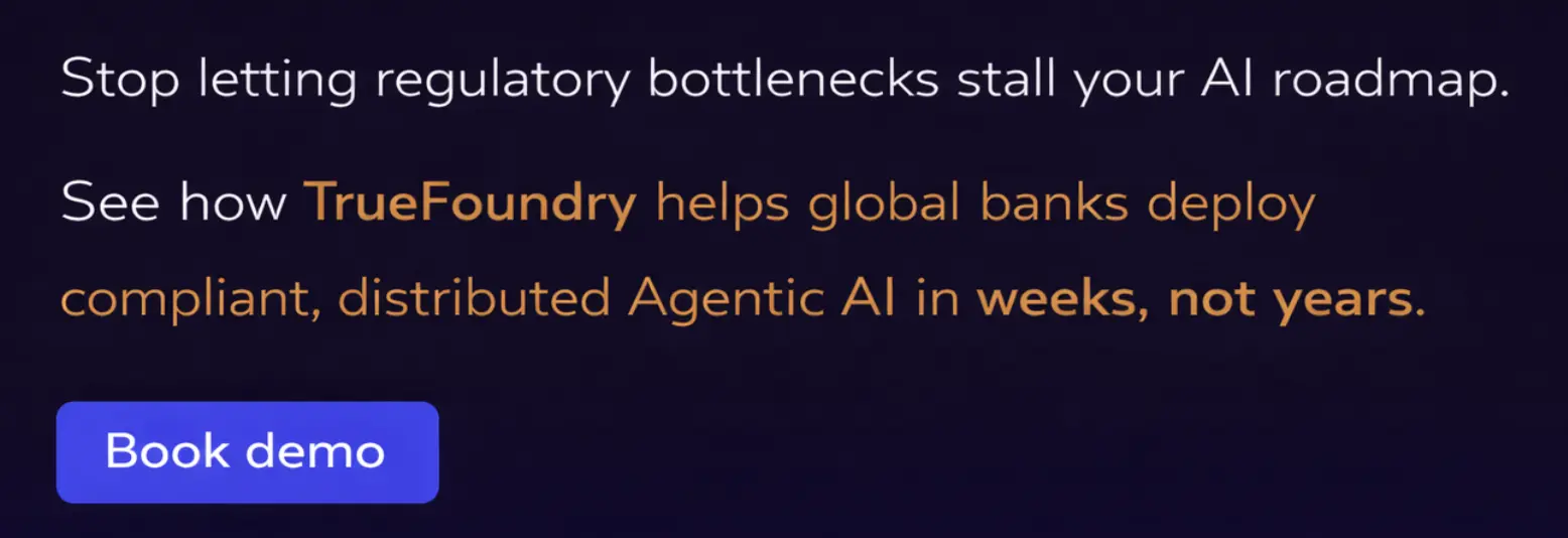 TrueFoundry AI gateway helps banks with agentic AI