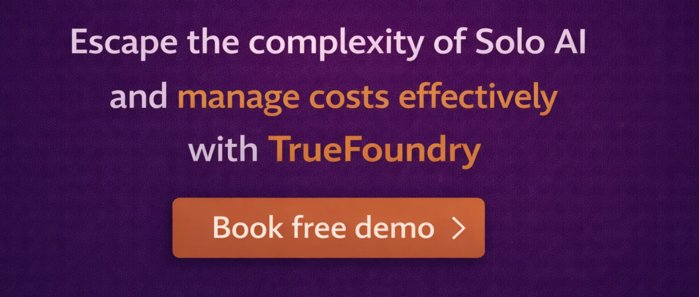  TrueFoundry simplifies AI gateway management unlike Solo AI Gateway