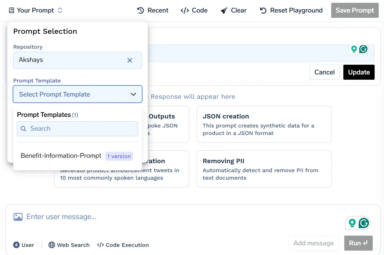  Prompt management with TrueFoundry