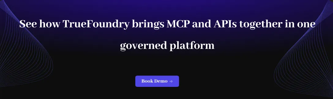 Book a demo and experience TrueFoundry platform