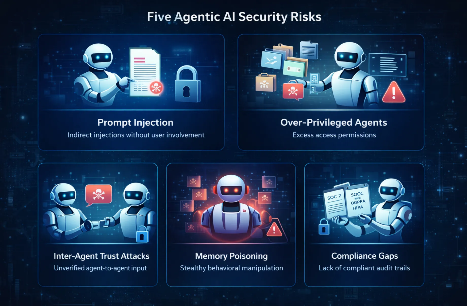 Top five agentic AI risks for enterprise security and engineering leaders