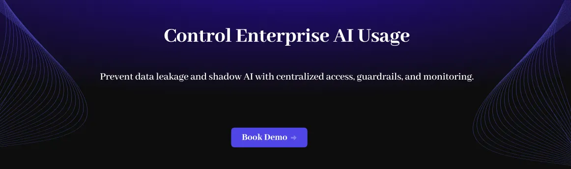 Control enterprise AI usage with centralized access, guardrails, monitoring, and demo